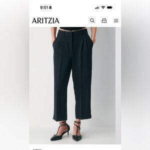 Wilfred Black Effortless Crop Pants, NWT